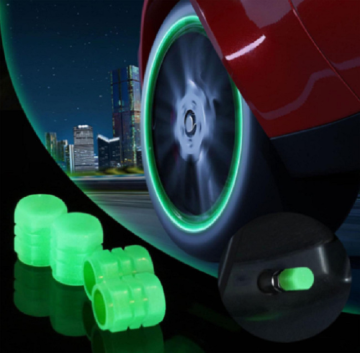 Firefly Hexagon Tire Valve Cap with LED Light