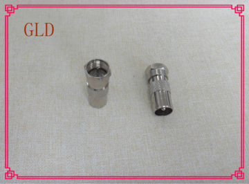 zinc f male f male to pal male, f male to pal male connector