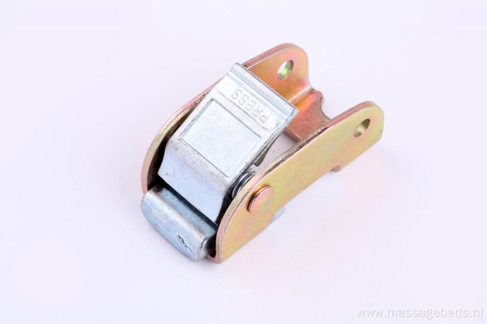 Shiny White Zinc Plated 38MM Heavy Duty Cam Strap Locking Buckle