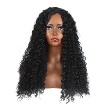 Anxin Ladies Black Corn Hot Water Wavy Small Wig Afro Deep Curly Wavy For Women