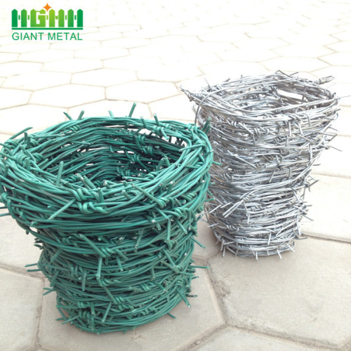 ตัวอย่างฟรี DoubleTwisted PVC Barbed Wire