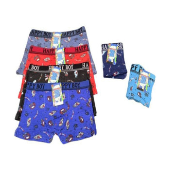 Dollar Model YC001 Boxer Waist Briefs for Toddler Boys, Assorted Colors, 22-26cm, Pure Cotton, Breathable, Multipacks
