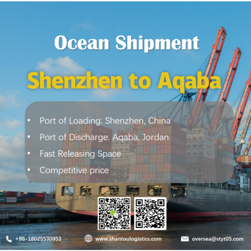 Shenzhen에서 Aqaba 로의 해양 배송