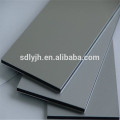 4мм светлое серебро композитная панель PVDF алюминиевая изготовление настенного облицовочного материала