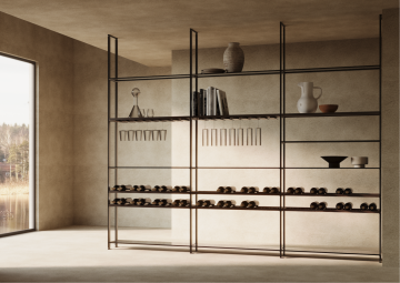 Custom Floor-to-Ceiling Modular Shelving Unit