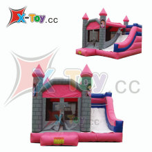Inflatable princess bouncing castle combo