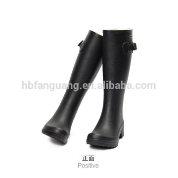 cheap fashion black rubber rain boots