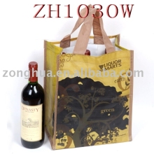 PP woven wine bag,wine bag,wine bottle bag,PP wine bag