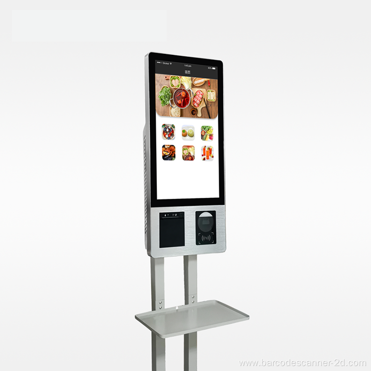 Self service order payment touch screen