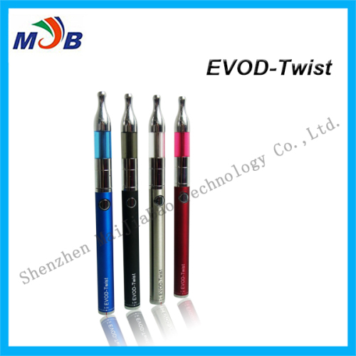 Newest designs evod Twist battery EVOD Twist Battery evod-twist battery for ego e-cigarette