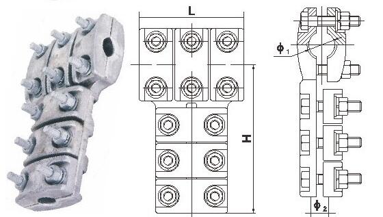 Galvanized T-Connector for Single Wire