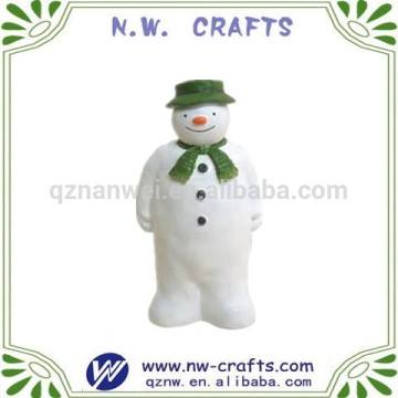 Resin christmas snowman figurine