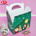 Custom Bakery Cake Packaging Food Box with Handle