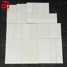 White Ceramic Subway Tiles - Small Size Rectangle Shape Collection