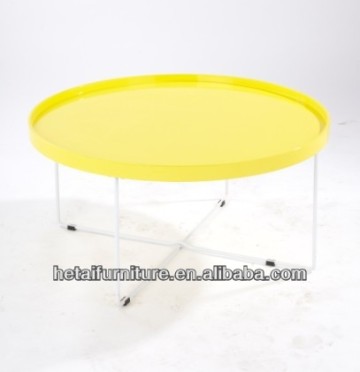 High gloss side table