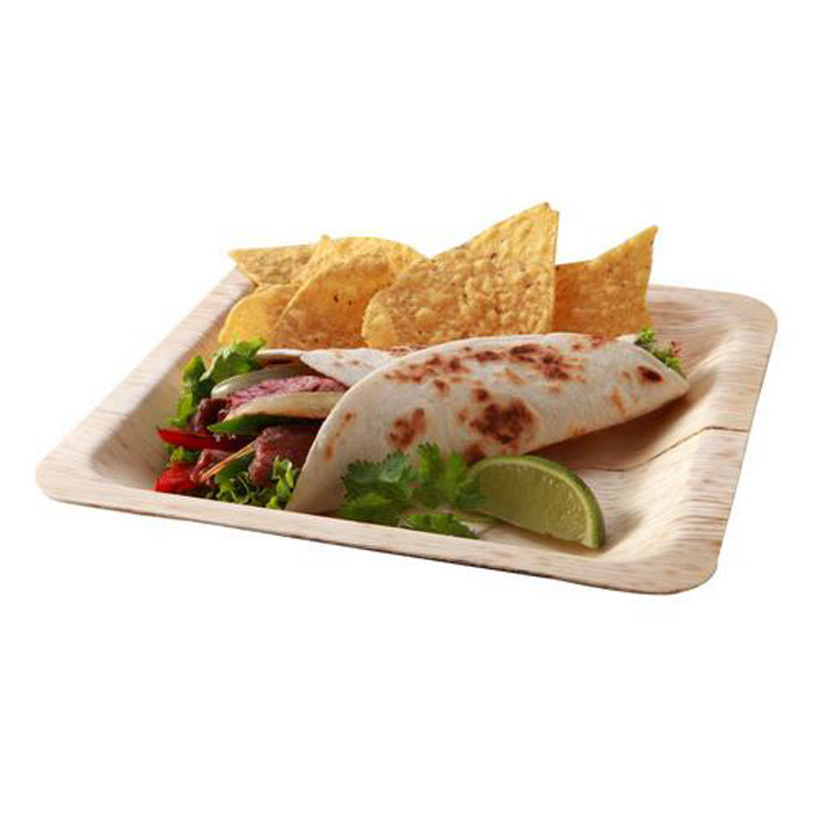 Biodegradable eco friendly disposable bamboo palm leaf plates