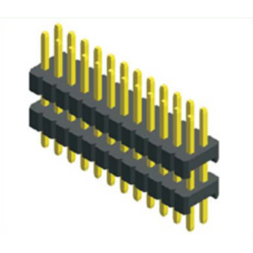 0.8mm Ptich Dual Row Double Plastic Straight