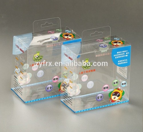 Custom design printing clear plastic display packaging boxes