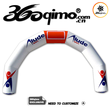 White Inflatable Air Arch with Logos (BMAC29)