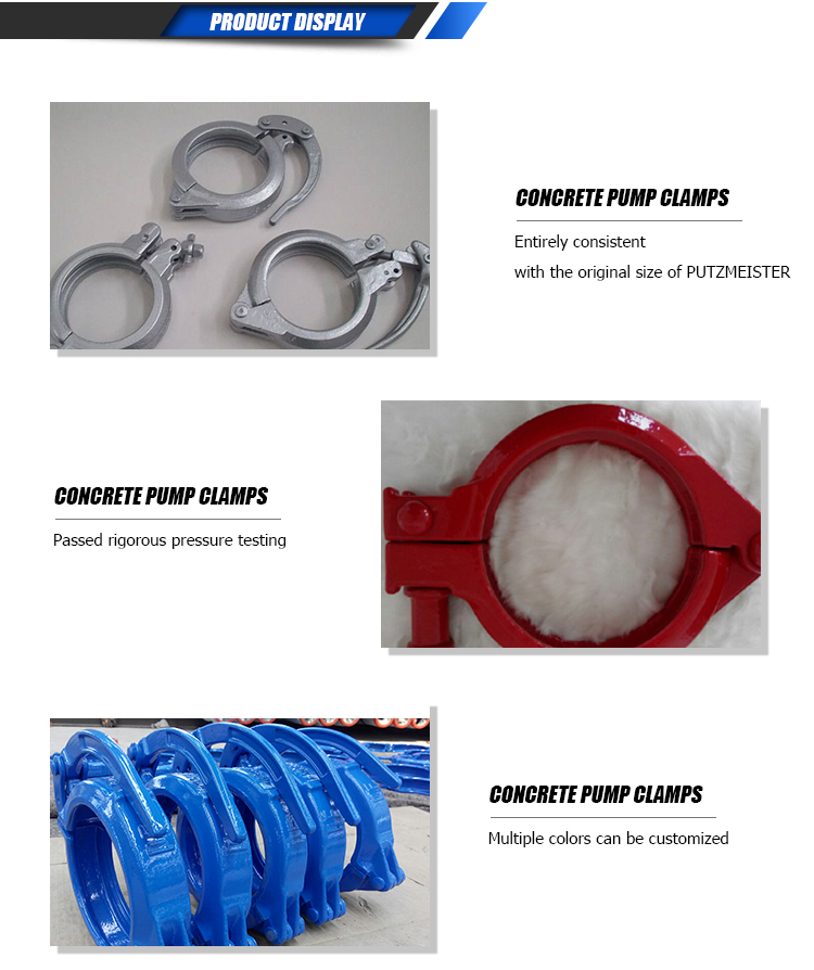 Concrete pump clamp coupling/ snap coupling/ lever/ wedge/screw/fixable coupling