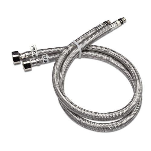 Connection Hose chrome plated double locked braided hose