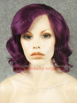 Voilet Elegant Wavy Synthetic Lace Front Wig