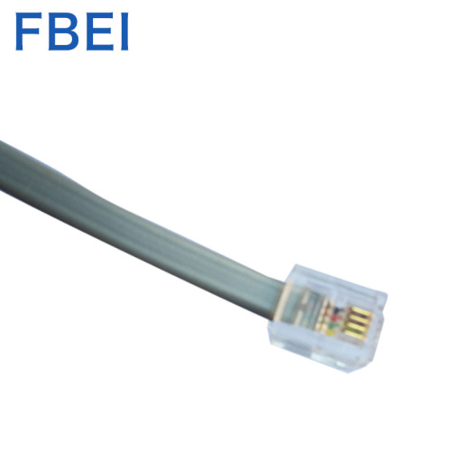 6P4C kabel telepon Kabel telepon RJ11 datar