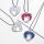 Arbre de vie Chakra collier pendentif en forme de coeur 7 chakras pierres précieuses naturelles collier fait main pour femmes hommes