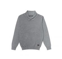 Men's Knitted Cotton Shawl Collar Sweater Pullover