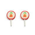 27 * 42mm Polymer Clay Lollipop 3D Miniature Food Candy Ornament for Phone Case Decoration