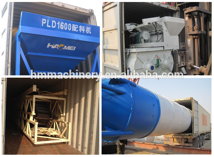 HZS25 Concrete Batching Plant with Good Quality and Low Cost