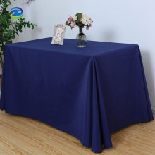 Navy Blue Polyester Rectangle Tablecloth