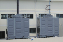 Low temperature negative pressure cooling tower