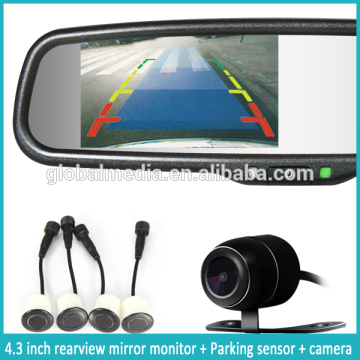 hot selling 4.3inch HD capacitive monitor, backup camera display car rearview mirror AK-043LAD