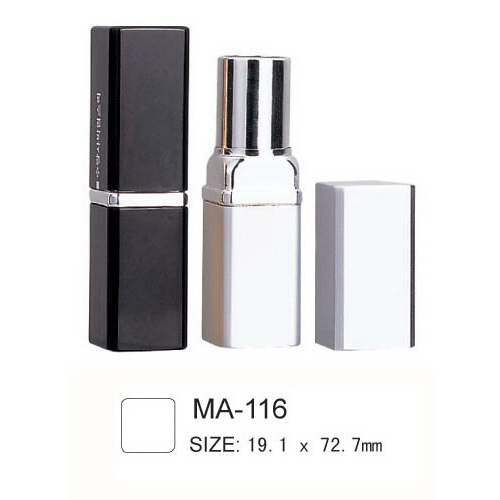 Square Empty Aluminium Lipstick Container