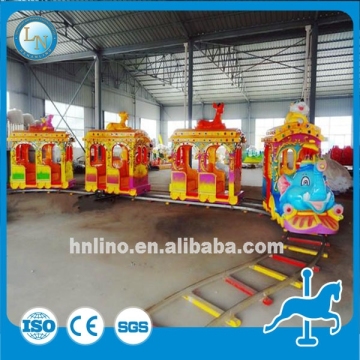Outdoor train ride amusement park train rides for sale electric mini elephant train ride