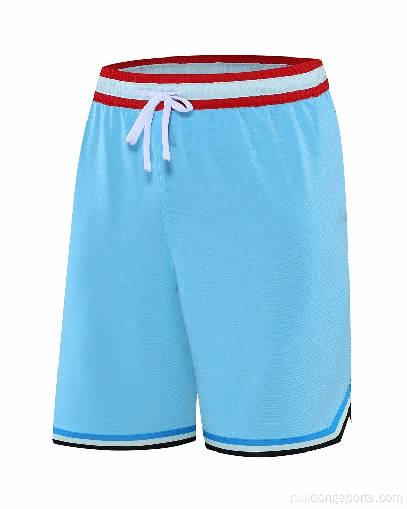 Zomerheren mode basketbal shorts ademende sportschool shorts