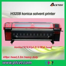 3.2m konica solvent printer with konica 512/42pl print head