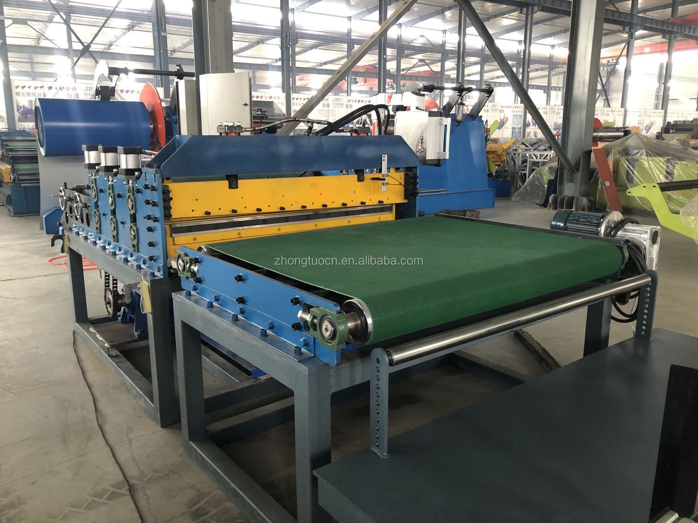 Popular good quality metal cut to length combined slitting machine