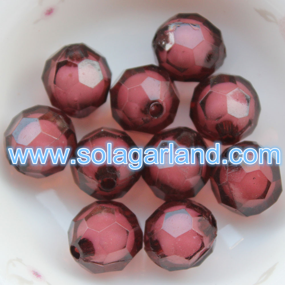 Faceted Round Crystal Beads