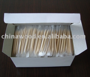 Cello wrapped wooden toothpick