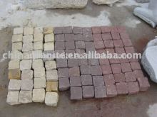 sandstone cube stone and pavement