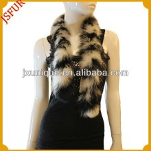 Fashion women's white and black turkey feather fashion scarf