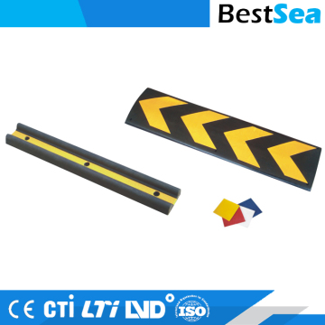 Rubber corner guard 1m, yellow rubber parking blocks