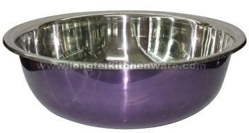Stainless steel wash bowl