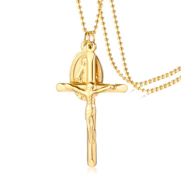 Gold Plated Titanium Steel Female Virgin Mary