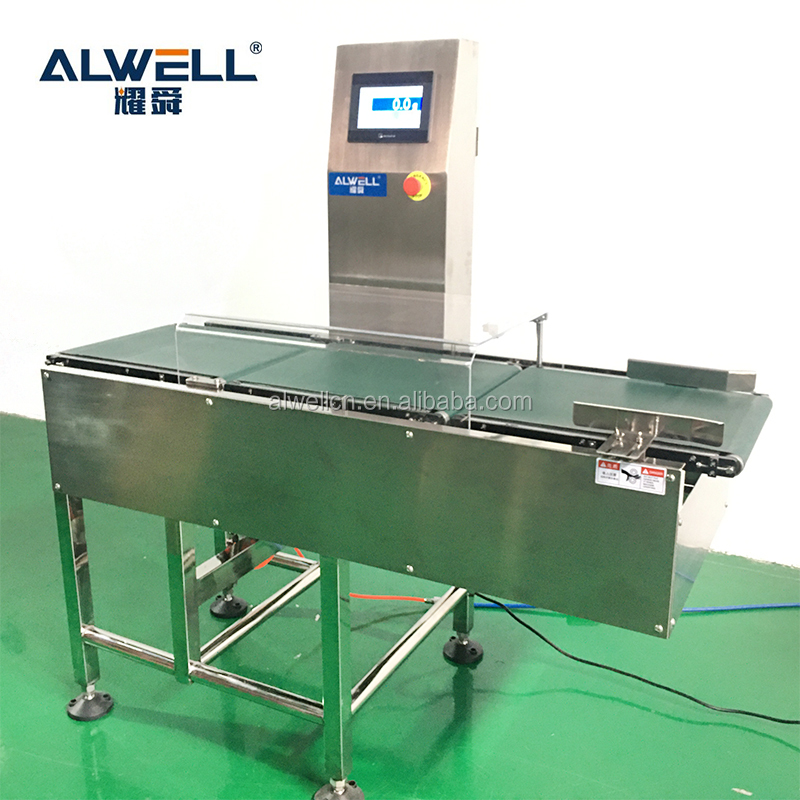 Conveyor check weighers with pusher rejector