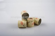 Colored metal bottle caps