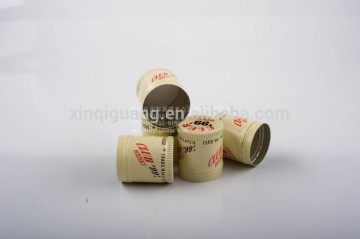 Colored metal bottle caps