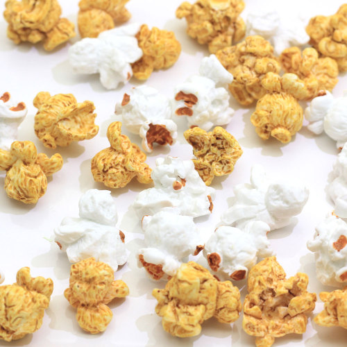 Types mixtes Popcorn Nourriture En Forme De Résine Charmes 3D Perles Enfants Jouet DIY Artisanat Décor Spacer Fête De Vacances Ornements Charmes